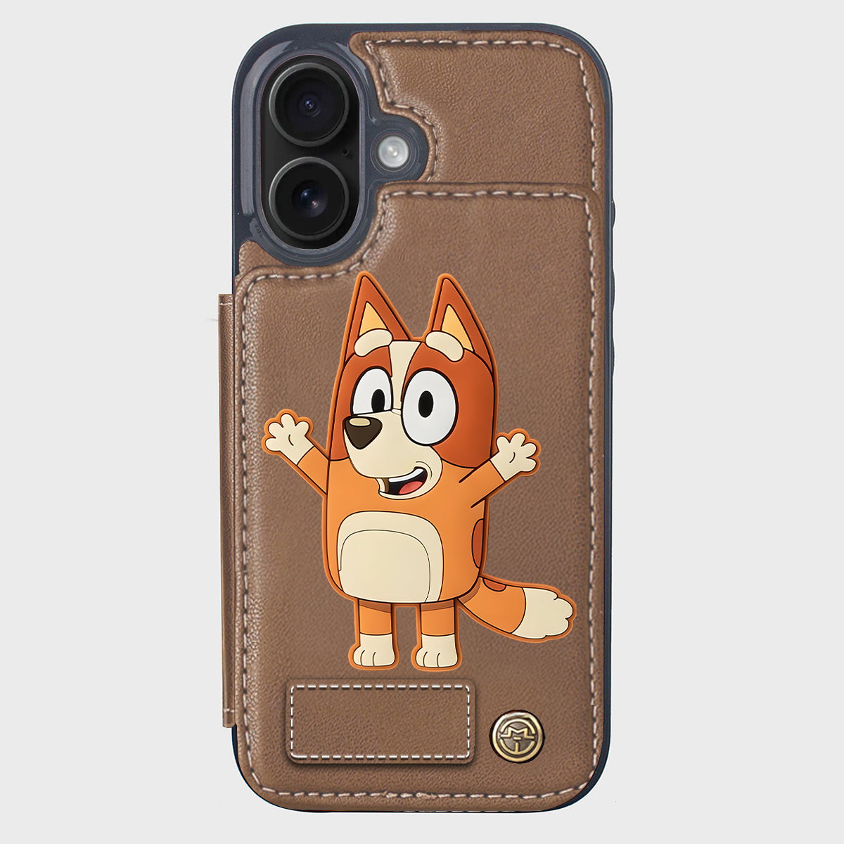 Blue Dog Custom Name - Personalized Blue Dog Wallet Phone Case