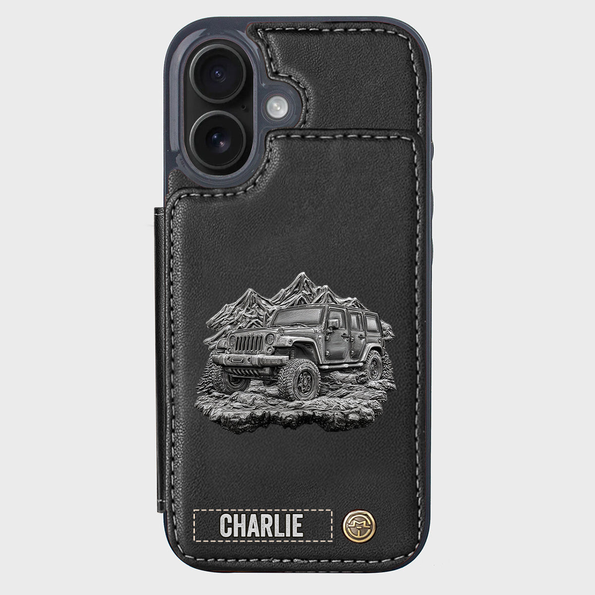 Metallic Off-Road Car - Personalized Car Wallet Phone Case