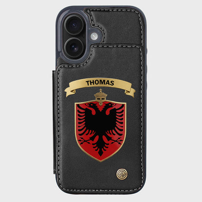Proud Albania - Personalized Expats Wallet Phone Case