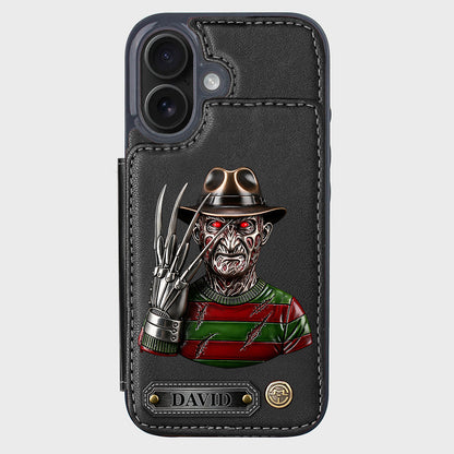 Scary Halloween - Personalized Horror Character Wallet Phone Case