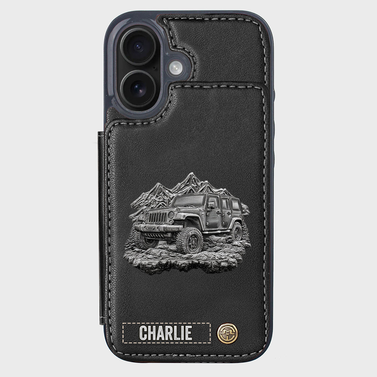 Metallic Off-Road Car - Personalized Car Wallet Phone Case