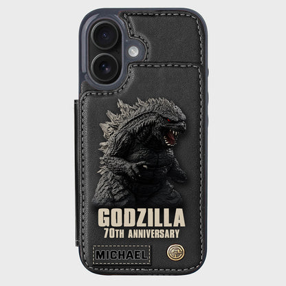 Monster 70th Anniversary Custom Name - Personalized Giant Monster Wallet Phone Case
