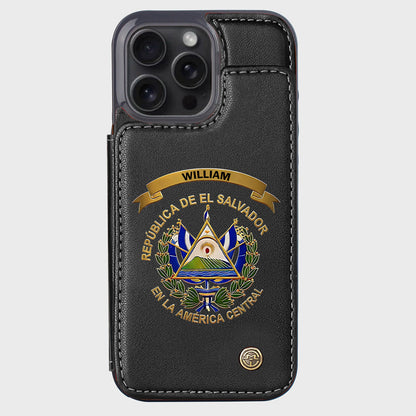 Proud El Salvador - Personalized Expats Wallet Phone Case