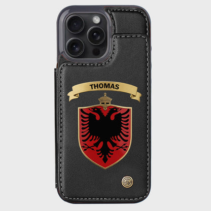 Proud Albania - Personalized Expats Wallet Phone Case