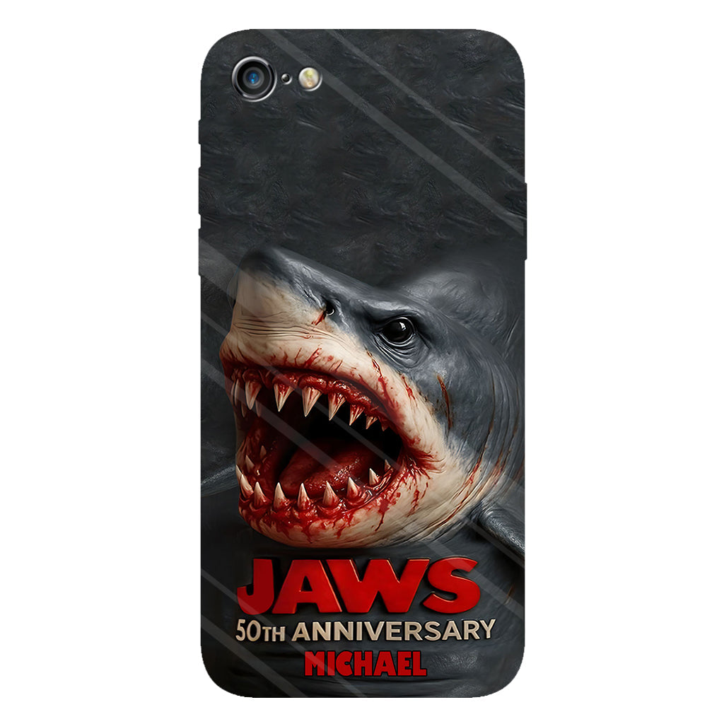 Scary Shark - Personalized Shark Full Print Phone Case