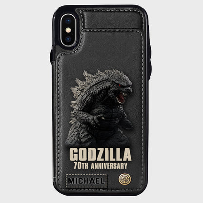 Monster 70th Anniversary Custom Name - Personalized Giant Monster Wallet Phone Case