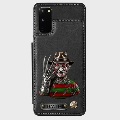 Scary Halloween - Personalized Horror Character Wallet Phone Case
