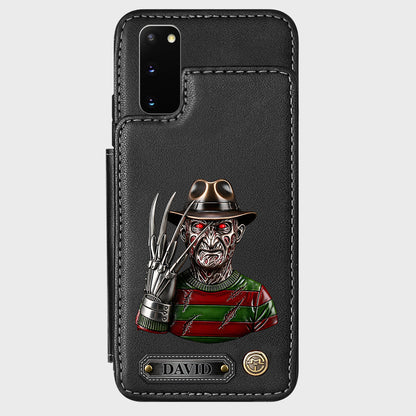 Scary Halloween - Personalized Horror Character Wallet Phone Case