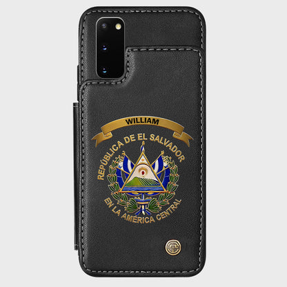 Proud El Salvador - Personalized Expats Wallet Phone Case
