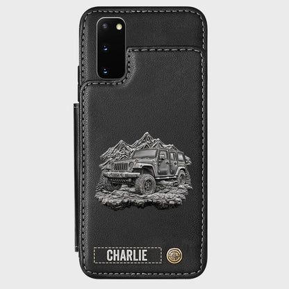 Metallic Off-Road Car - Personalized Car Wallet Phone Case