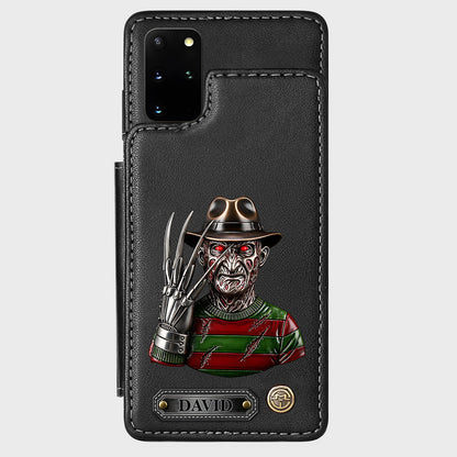 Scary Halloween - Personalized Horror Character Wallet Phone Case