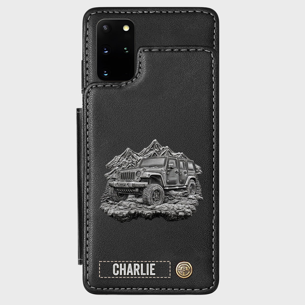 Metallic Off-Road Car - Personalized Car Wallet Phone Case