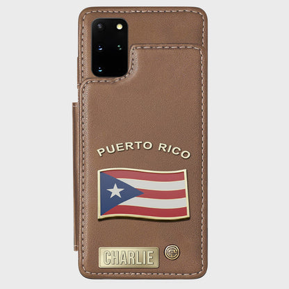 Proud Puerto Rico - Personalized Expats Wallet Phone Case