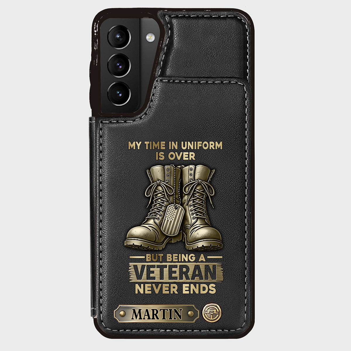 Proud Veteran - Personalized Veteran Wallet Phone Case