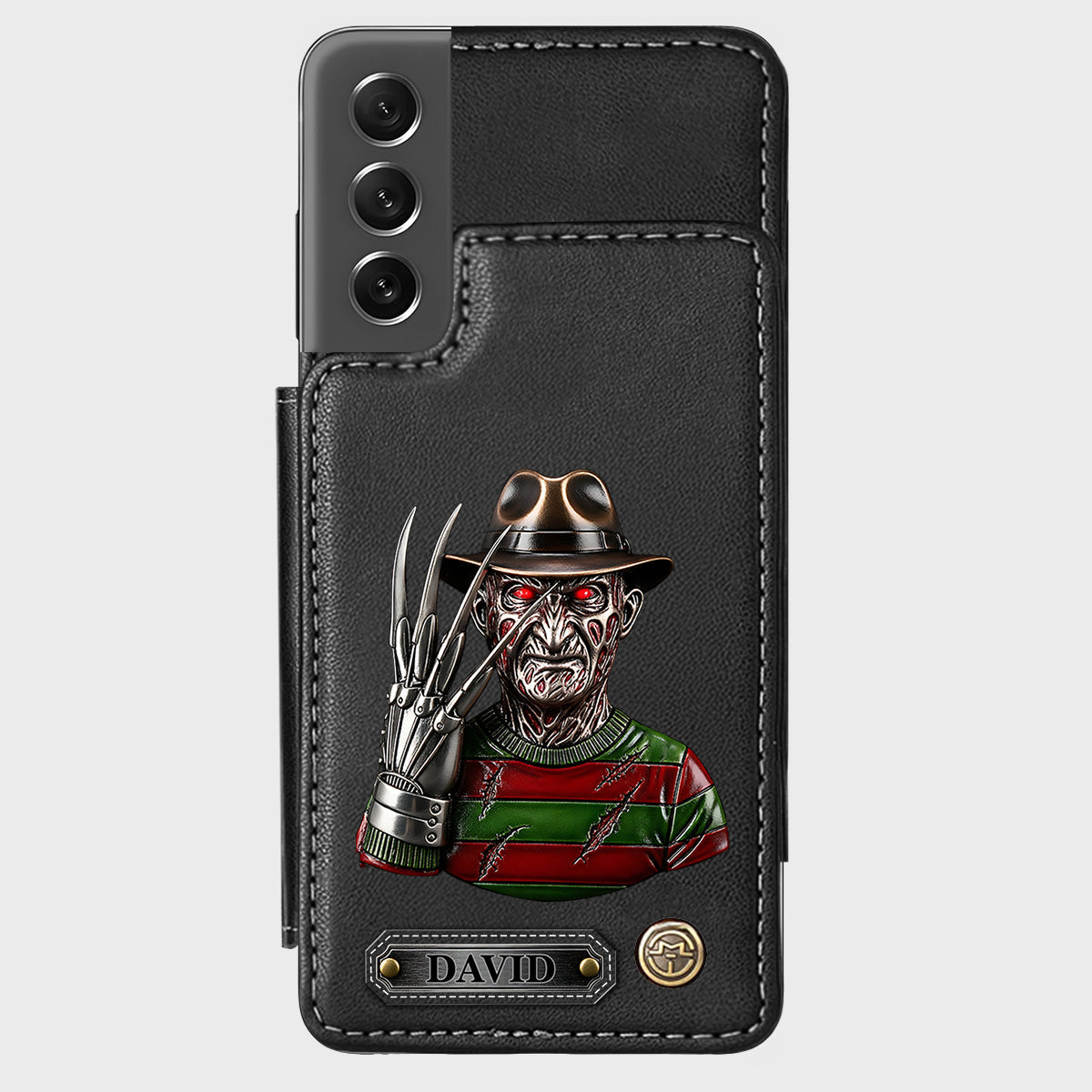 Scary Halloween - Personalized Horror Character Wallet Phone Case