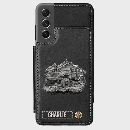 Metallic Off-Road Car - Personalized Car Wallet Phone Case