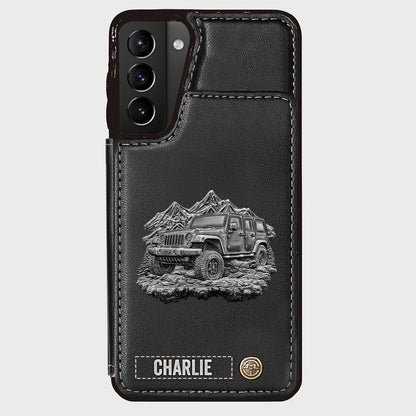 Metallic Off-Road Car - Personalized Car Wallet Phone Case