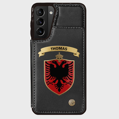 Proud Albania - Personalized Expats Wallet Phone Case