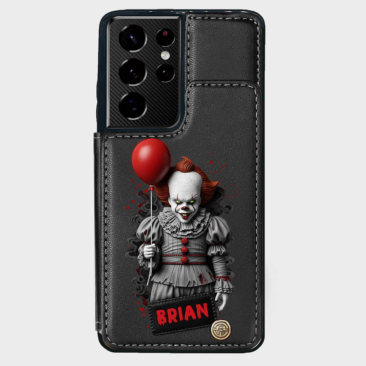 Scary Halloween - Personalized Horror Character Wallet Phone Case