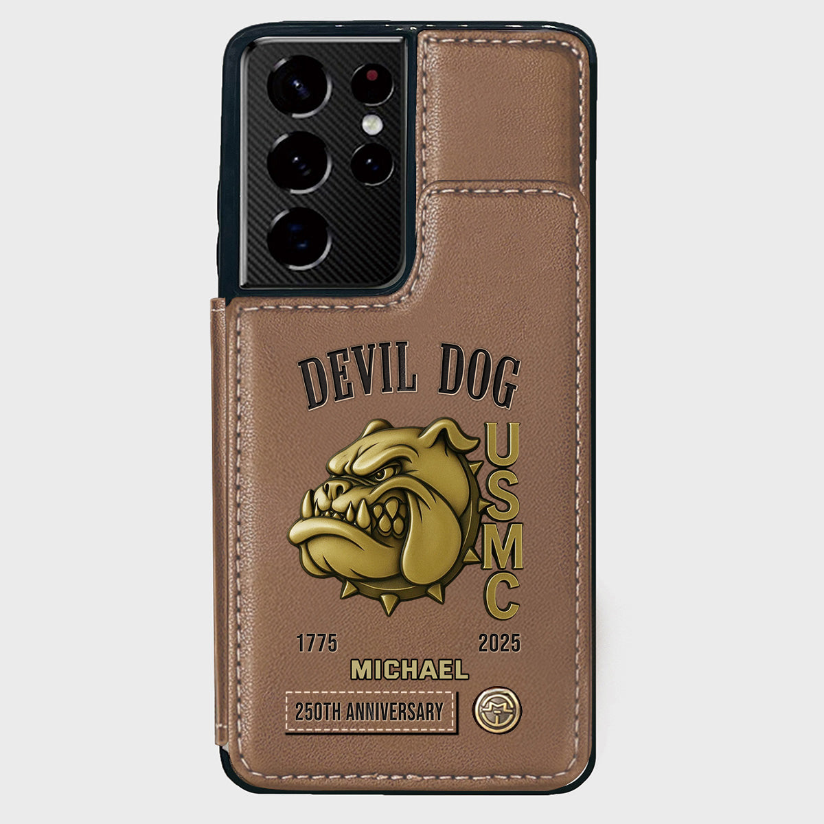 250th Anniversary - Personalized Veteran Wallet Phone Case