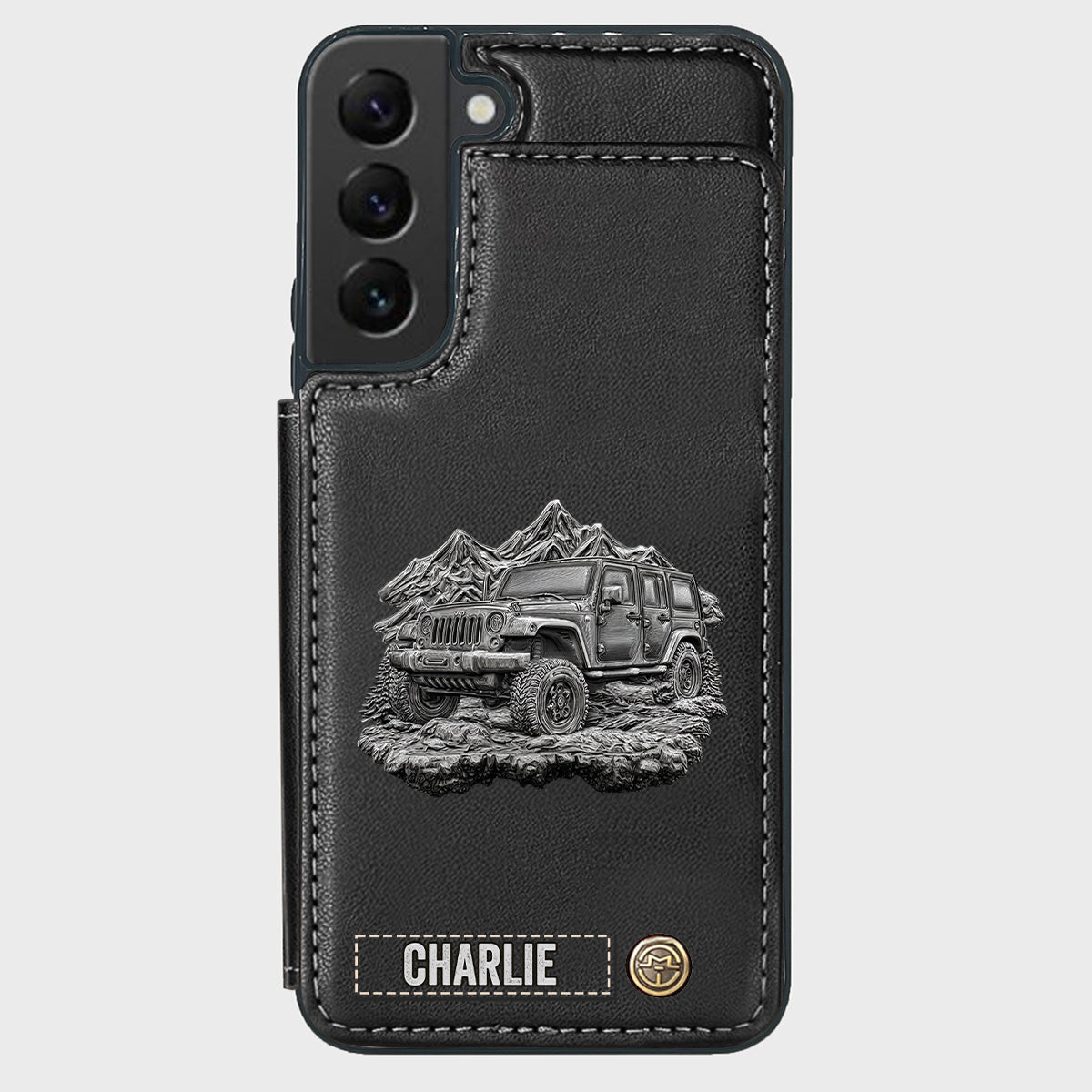 Metallic Off-Road Car - Personalized Car Wallet Phone Case