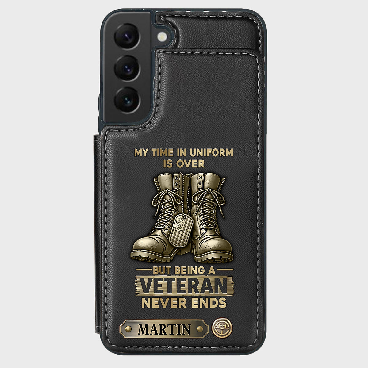 Proud Veteran - Personalized Veteran Wallet Phone Case