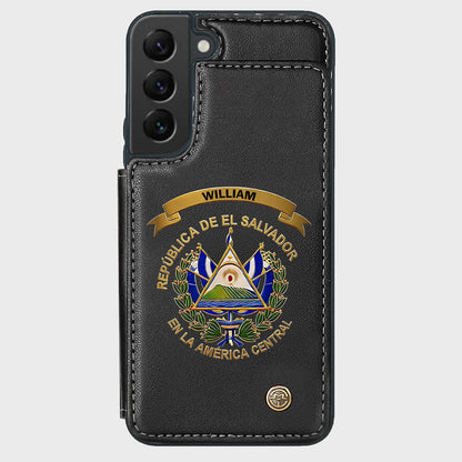 Proud El Salvador - Personalized Expats Wallet Phone Case