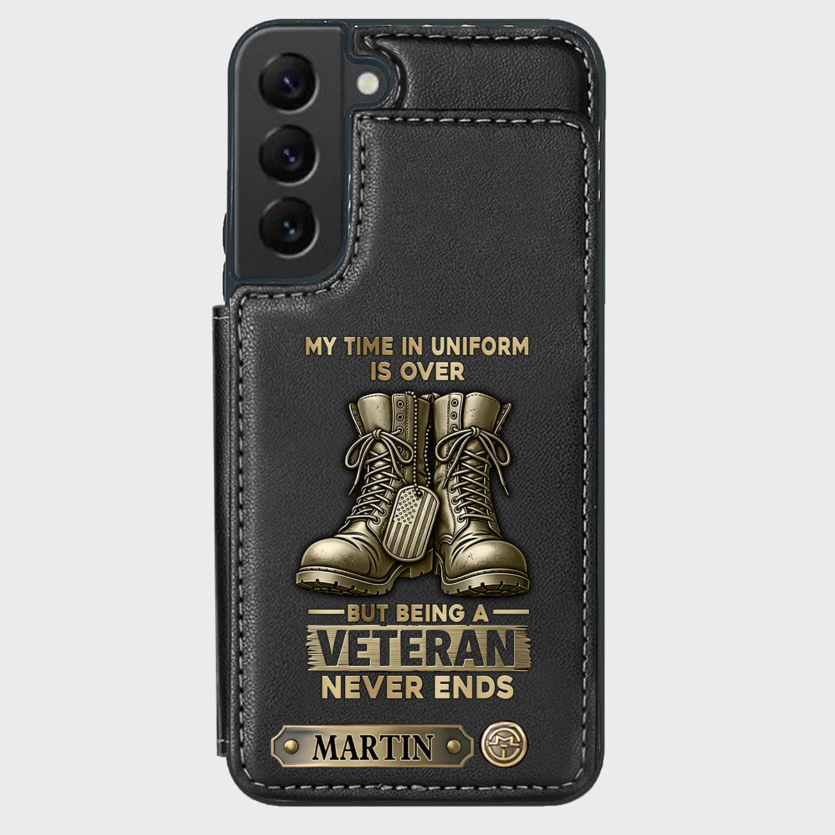 Proud Veteran - Personalized Veteran Wallet Phone Case