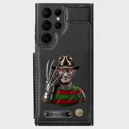 Scary Halloween - Personalized Horror Character Wallet Phone Case