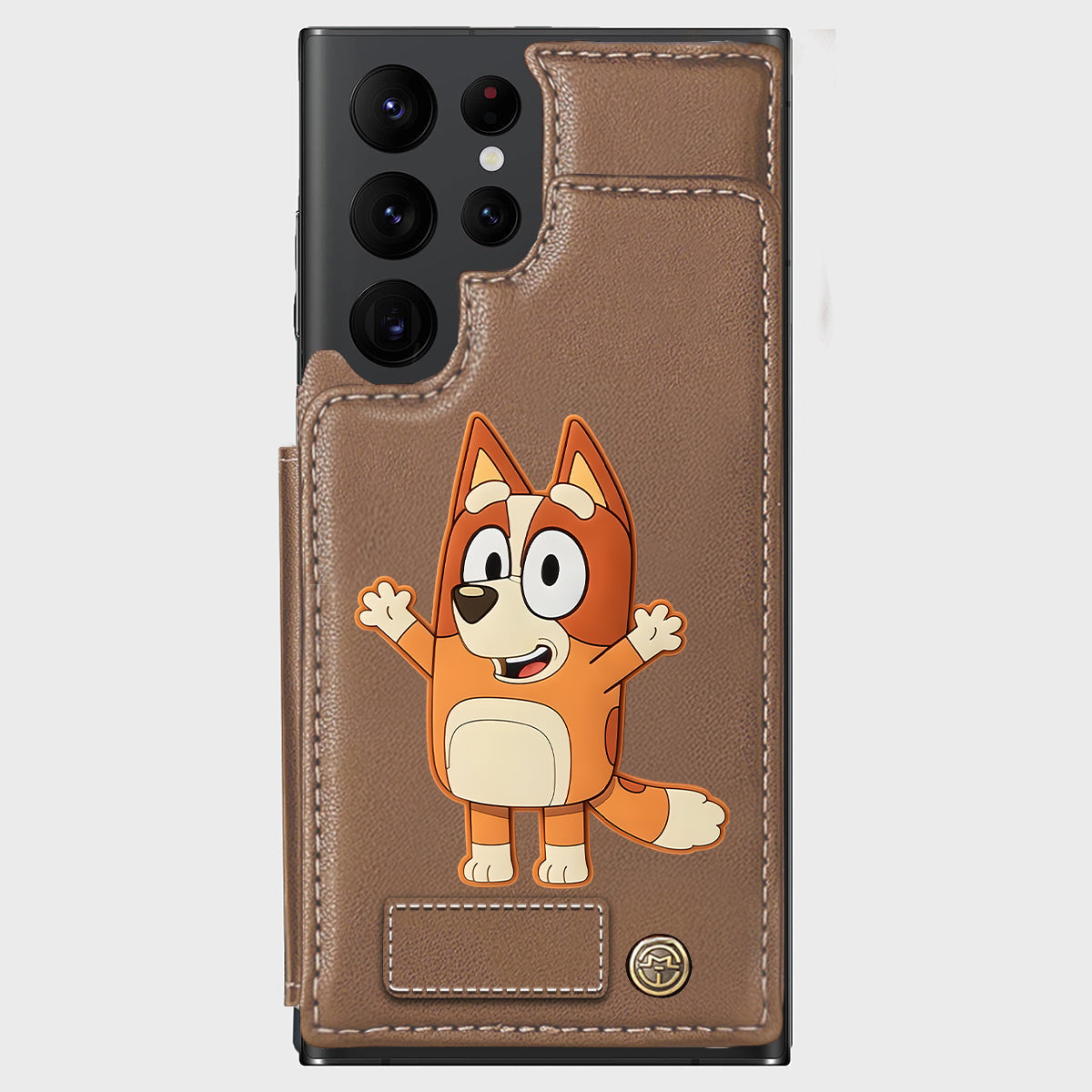 Blue Dog Custom Name - Personalized Blue Dog Wallet Phone Case