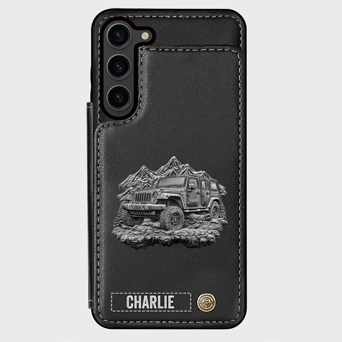 Metallic Off-Road Car - Personalized Car Wallet Phone Case