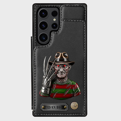 Scary Halloween - Personalized Horror Character Wallet Phone Case