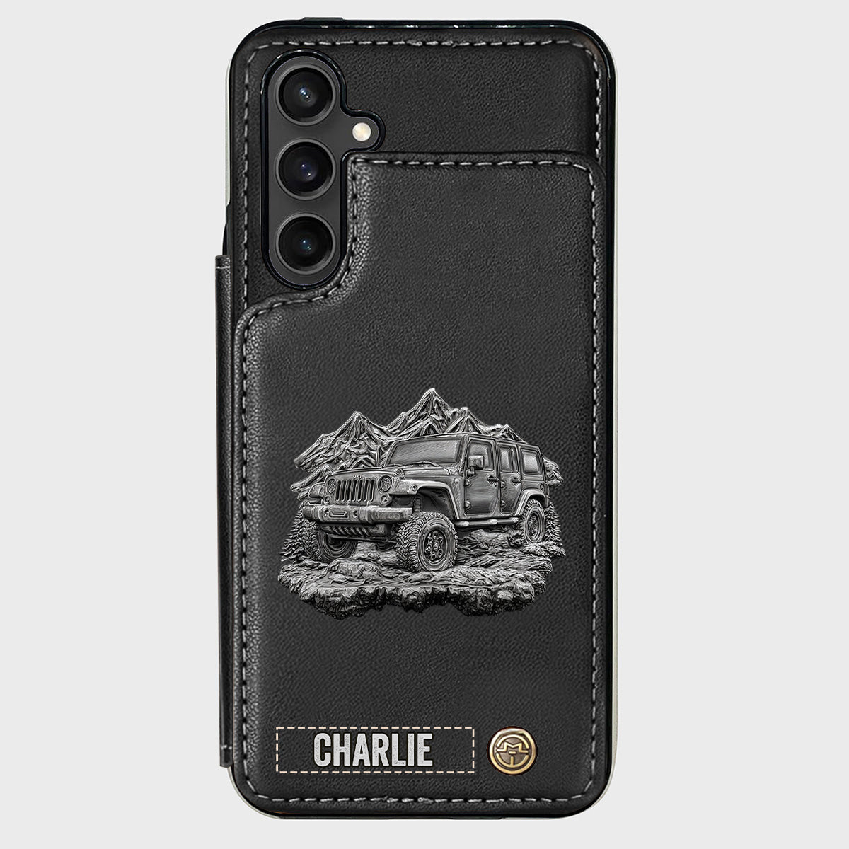Metallic Off-Road Car - Personalized Car Wallet Phone Case