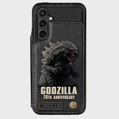 Monster 70th Anniversary Custom Name - Personalized Giant Monster Wallet Phone Case