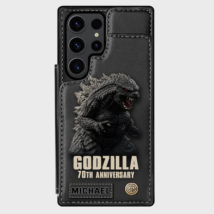 Monster 70th Anniversary Custom Name - Personalized Giant Monster Wallet Phone Case