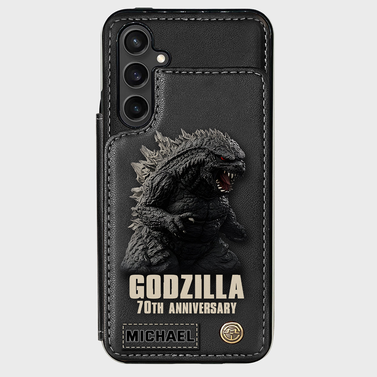 Monster 70th Anniversary Custom Name - Personalized Giant Monster Wallet Phone Case