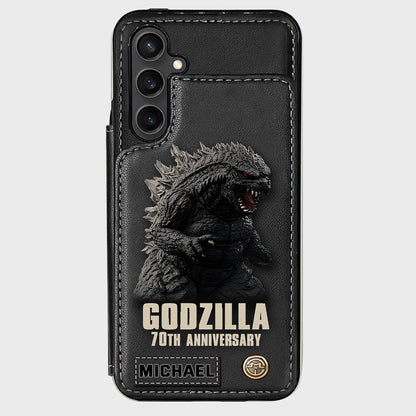 Monster 70th Anniversary Custom Name - Personalized Giant Monster Wallet Phone Case