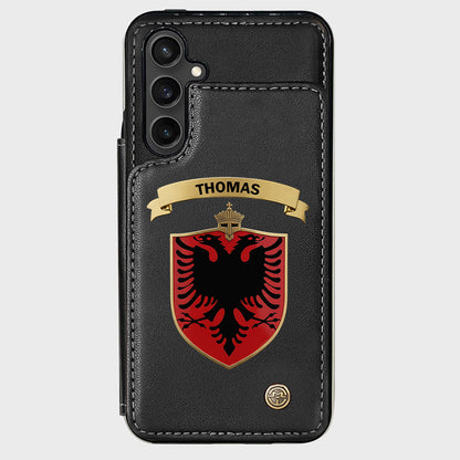 Proud Albania - Personalized Expats Wallet Phone Case