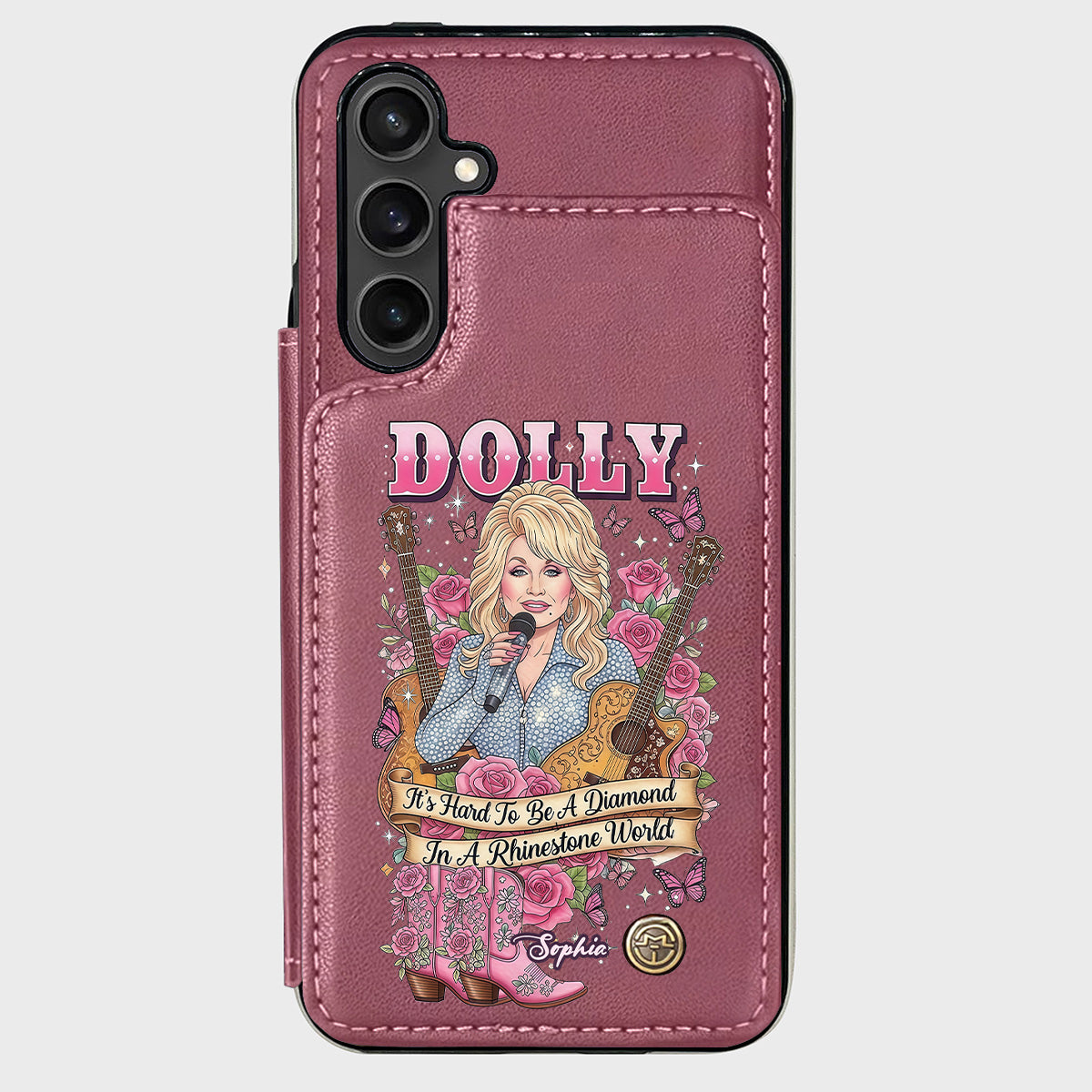 It’s Hard To Be A Diamond In A Rhinestone World - Personalized Wallet Phone Case