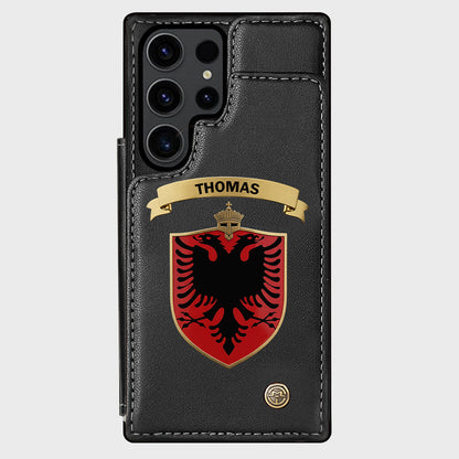 Proud Albania - Personalized Expats Wallet Phone Case