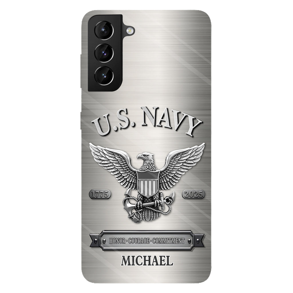 Honor, Courage, Commitment - Personalized Veteran Full Print Phone Case
