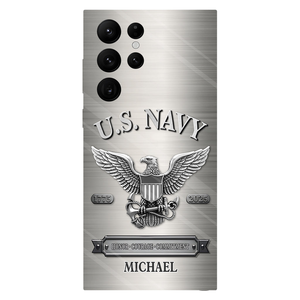 Honor, Courage, Commitment - Personalized Veteran Full Print Phone Case