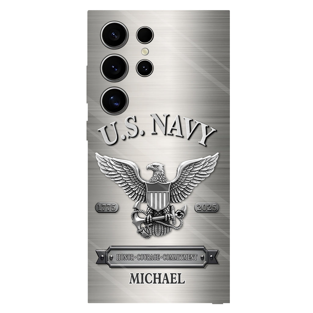 Honor, Courage, Commitment - Personalized Veteran Full Print Phone Case