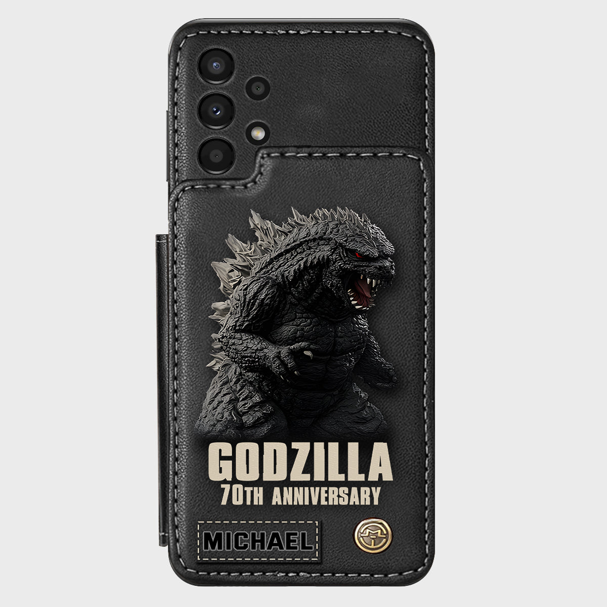 Monster 70th Anniversary Custom Name - Personalized Giant Monster Wallet Phone Case