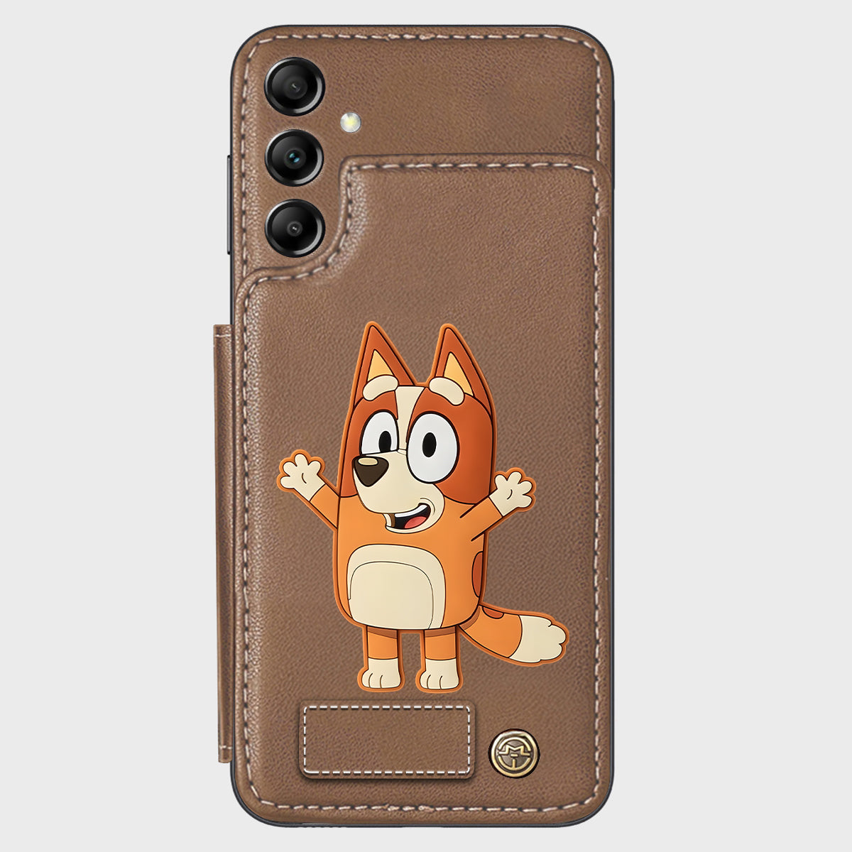 Blue Dog Custom Name - Personalized Blue Dog Wallet Phone Case