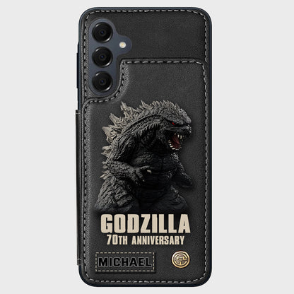 Monster 70th Anniversary Custom Name - Personalized Giant Monster Wallet Phone Case