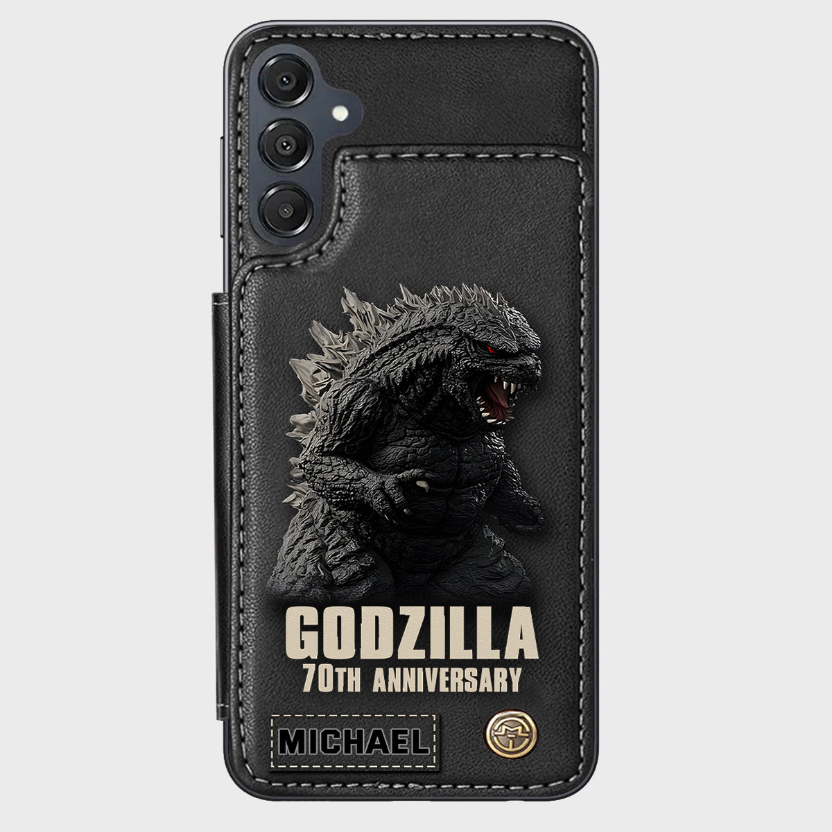 Monster 70th Anniversary Custom Name - Personalized Giant Monster Wallet Phone Case