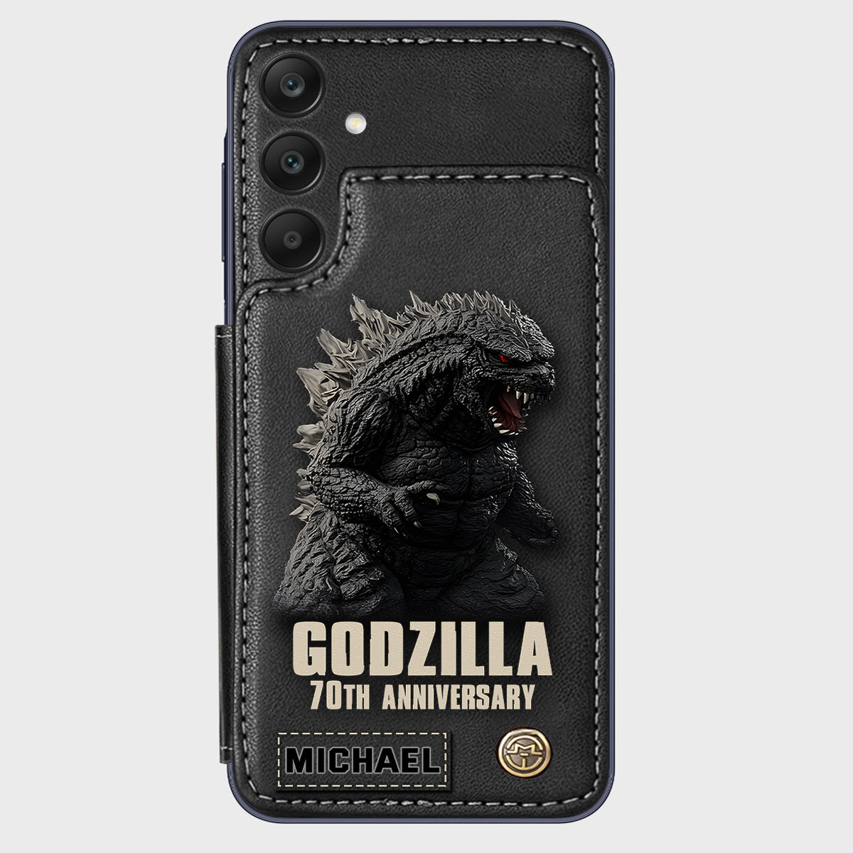 Monster 70th Anniversary Custom Name - Personalized Giant Monster Wallet Phone Case