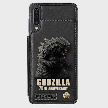Monster 70th Anniversary Custom Name - Personalized Giant Monster Wallet Phone Case