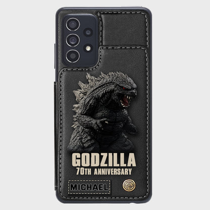 Monster 70th Anniversary Custom Name - Personalized Giant Monster Wallet Phone Case